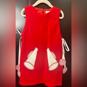 NWT Girls Game Day Jumper/ Cheer Dress in Red Size 5 by The Yellow Lab